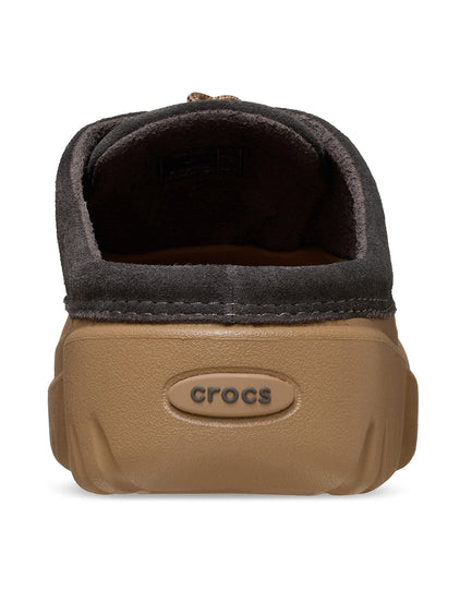 Zueco Mujer Axle Suede Mule Café Crocs