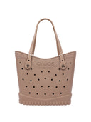 Cartera Tote Bag Mediana Rosa Crocs